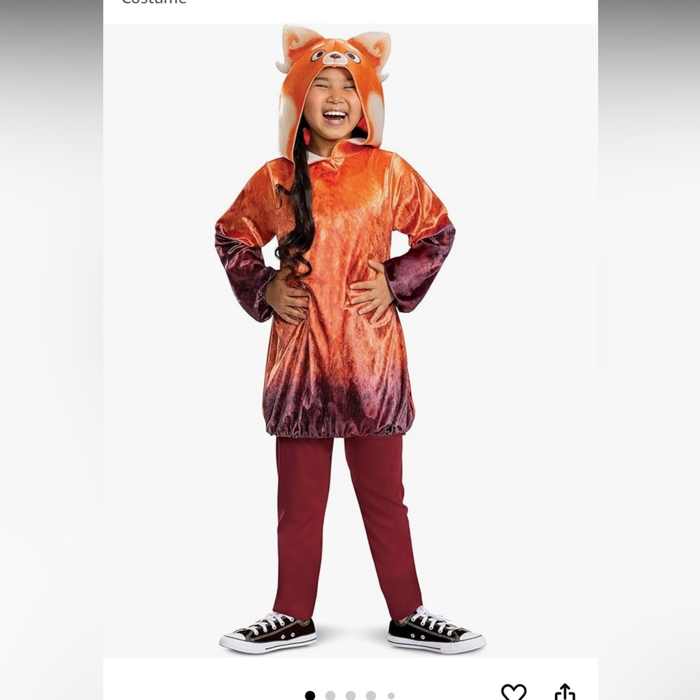 Mei Panda Halloween Costume for Kids official Disney Pixar turning red  10/12